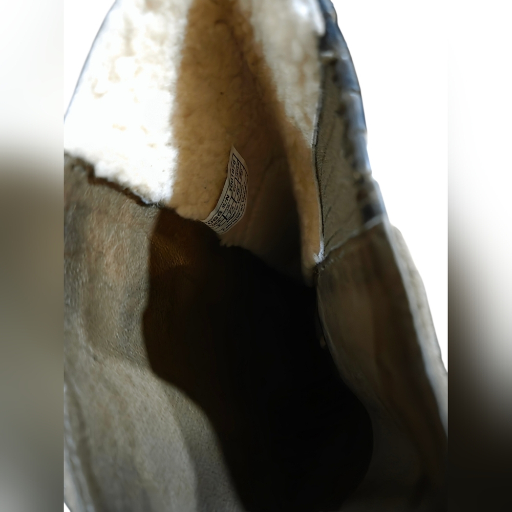 UGG Australia - Cydnee Tall Riding Boots w/ Crackled Leather Panels & Buckles - Picture 8 of 15